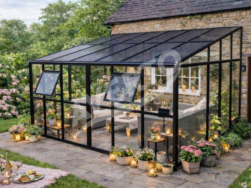 Glasväxthus LeanTo'290x434