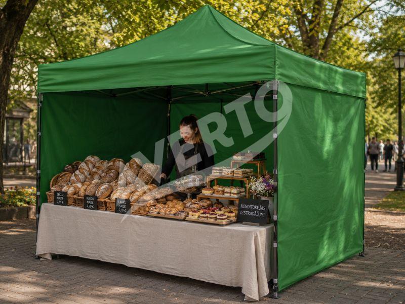 3x3 m med sidor, grön